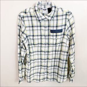 Harley-Davidson 1903 Crinkle Plaid Yellow/Black Button-Down Long Sleeve Shirt